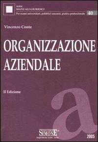 Organizzazione aziendale - Vincenzo Conte - copertina
