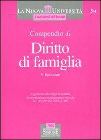 Compendio di diritto di famiglia - copertina
