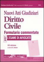Nuovi atti giudiziari. Diritto civile. Formulario commentato per l'esame di avvocato