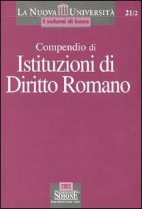 Compendio di istituzioni di diritto romano - copertina