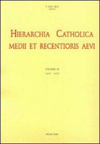 Hierarchia catholica. Vol. 9: 1903-1922. - copertina