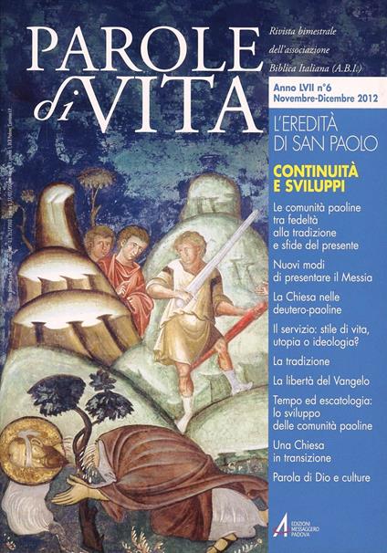 Parole di vita (2012). Vol. 6: L'eredità di San Paolo. Continuità e sviluppi - copertina