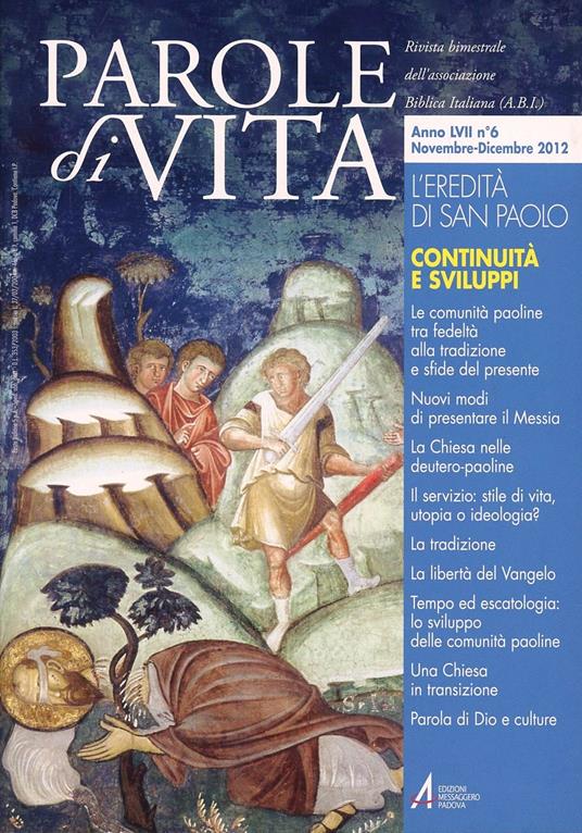Parole di vita (2012). Vol. 6: L'eredità di San Paolo. Continuità e sviluppi - copertina