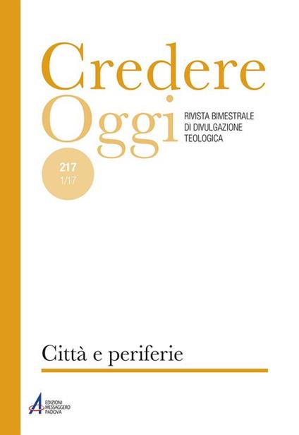 Credereoggi. Vol. 217: Città e periferie - copertina