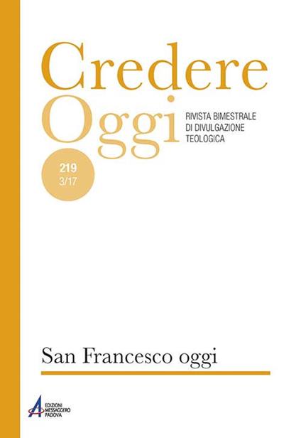 Credereoggi. Vol. 219: San Francesco oggi - copertina