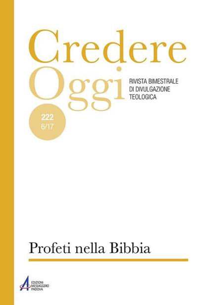 Profeti nella Bibbia (2017). Vol. 6 - copertina