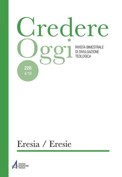Credereoggi. Vol. 226: Eresia/Eresie - copertina