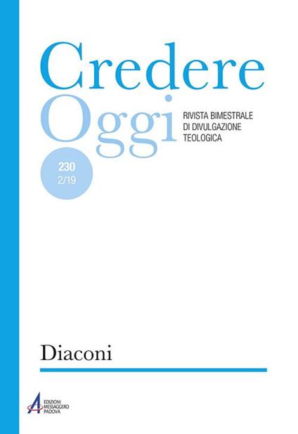 Credereoggi. Vol. 230: Diaconi - copertina