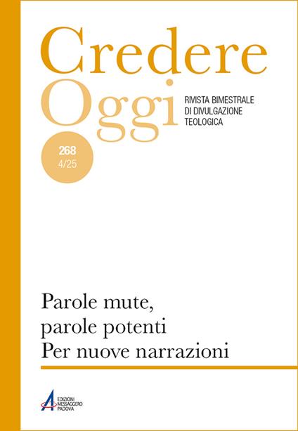 Credereoggi. Vol. 268: Parole mute, parole potenti. Per nuove narrazioni - copertina