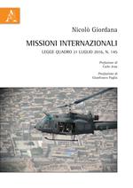 Missioni internazionali. Legge quadro 21 luglio 2016, n. 145