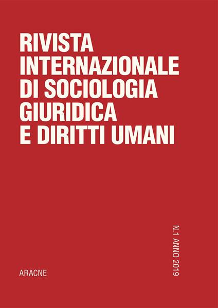 Rivista internazionale di Sociologia giuridica e diritti umani (2019). Vol. 1 - copertina