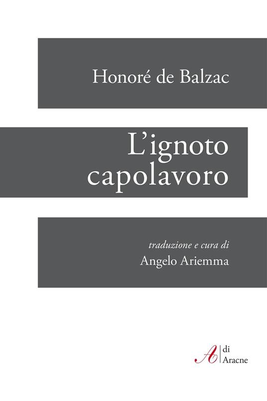 L'ignoto capolavoro - Honoré de Balzac - copertina