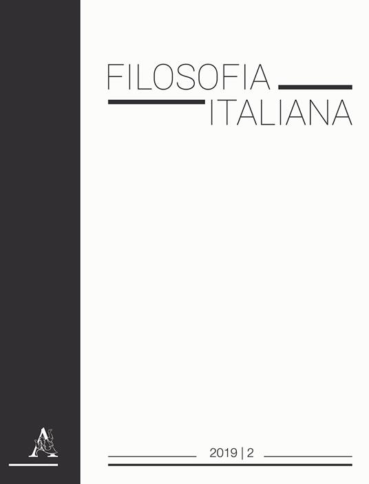 Filosofia italiana (2019). Vol. 2 - copertina