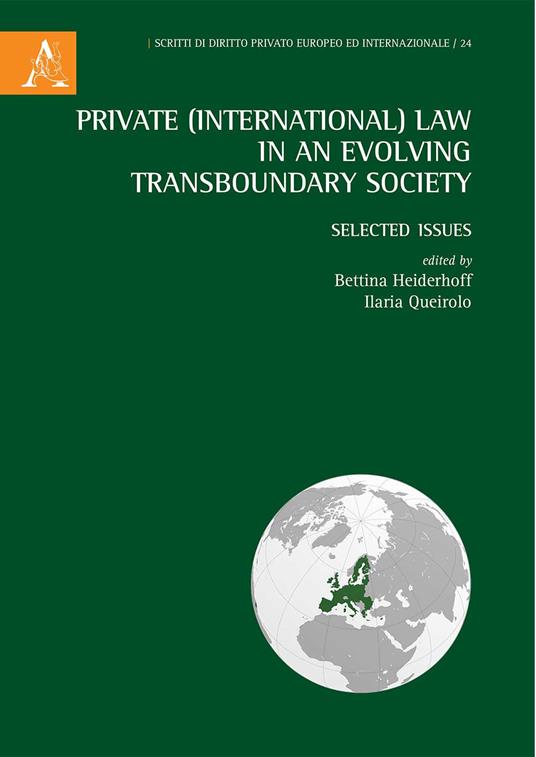 Private (International) Law in an Evolving Transboundary Society. Selected Issues - copertina