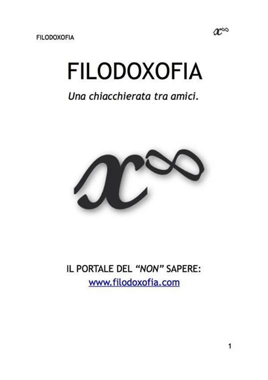 Filodoxofia. Una chiacchierata tra amici - Lorenzo Dell'Orto - ebook