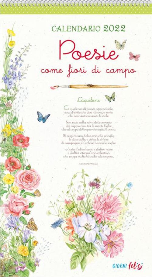 Poesie come fiori di campo. Calendario 2022 - copertina