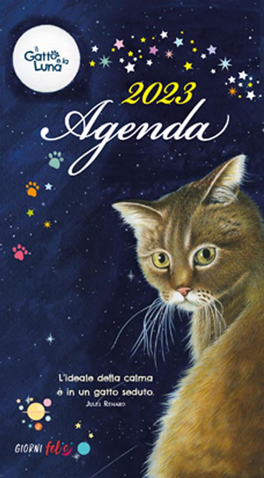 Il gatto e la luna. Agenda 2023 - copertina