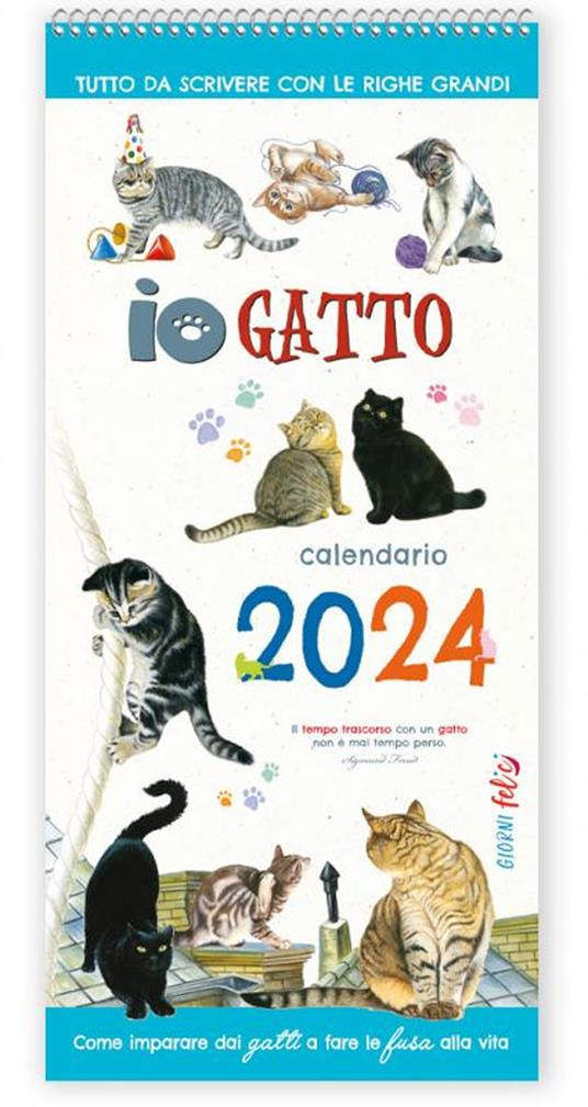 Calendario 2024 Io Gatto da scrivere - copertina