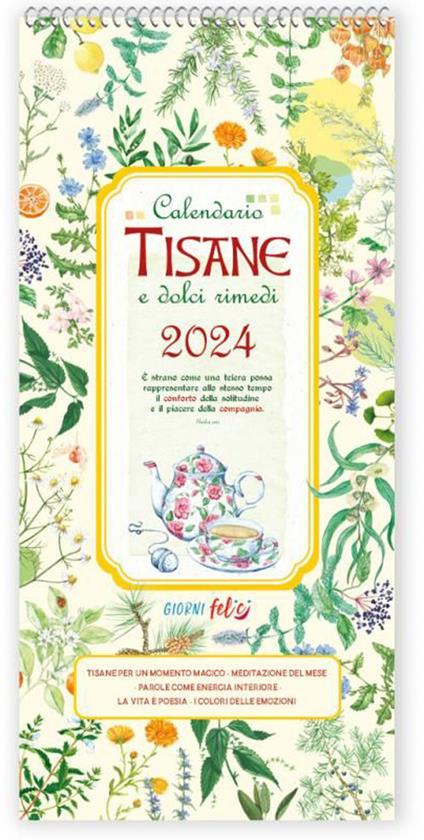 Calendario 2024. Tisane e dolci rimedi (da scrivere) - copertina