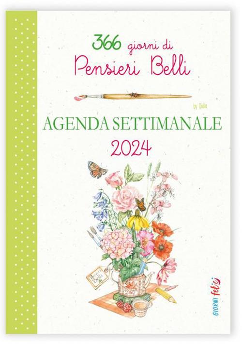  Agenda 2024 Se lo vuoi, tutto è possibile: Agenda settimanale,  settimana orizzontale su 2 pagine, italiano, con frasi motivazionali  (Italian Edition): Books, Creative: Books