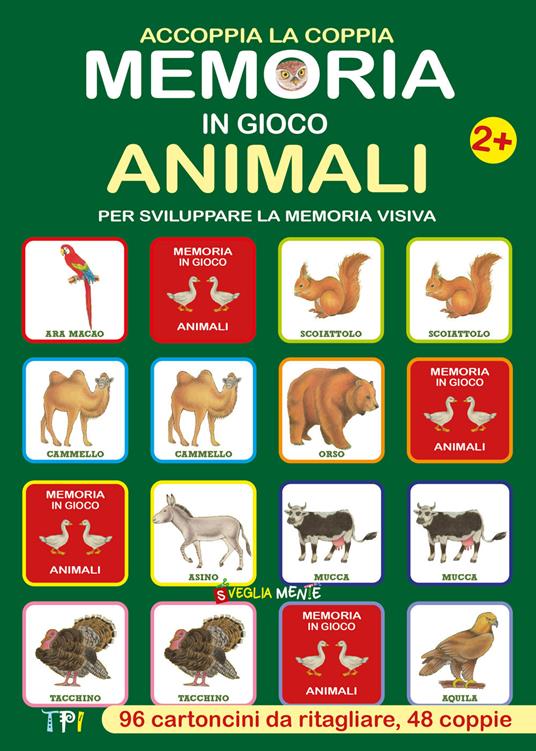 Memoria in gioco animali. Accoppia la coppia per sviluppare la memoria visiva - copertina