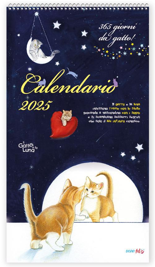 Il gatto e la luna. Calendario 2025 - copertina