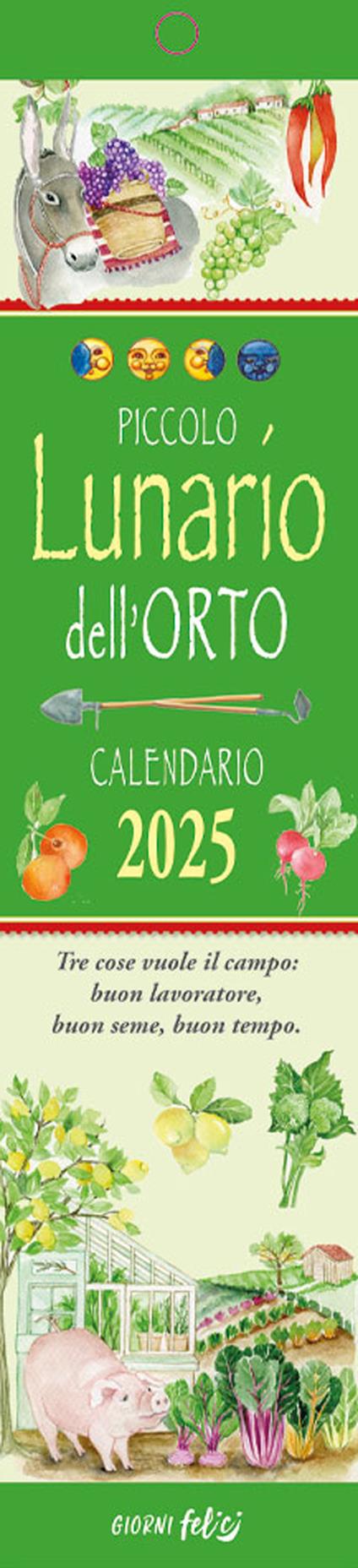 Piccolo Lunario dell'orto. Calendarietto 2025 - copertina