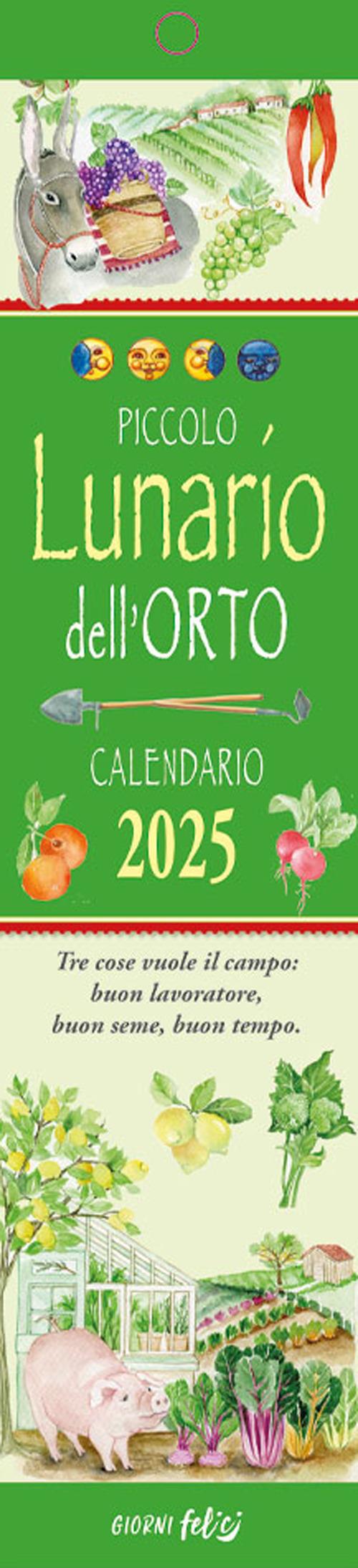 Piccolo Lunario dell'orto. Calendarietto 2025 - copertina
