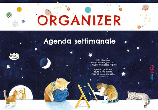Agenda settimanale Il gatto e la luna. Organizer - copertina