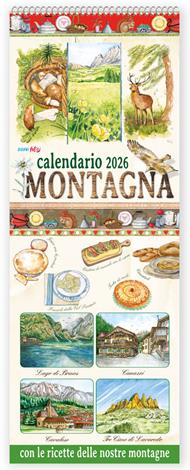 Montagna con le ricette delle nostre montagne. Calendario 2026