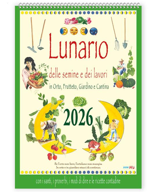 Lunario delle semine. Calendario 2026 - copertina