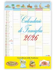 Calendario di Famiglia con ricette 2026