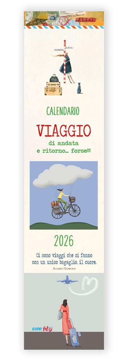 Viaggio di andata e ritorno. Calendario piccolo 2026 - copertina
