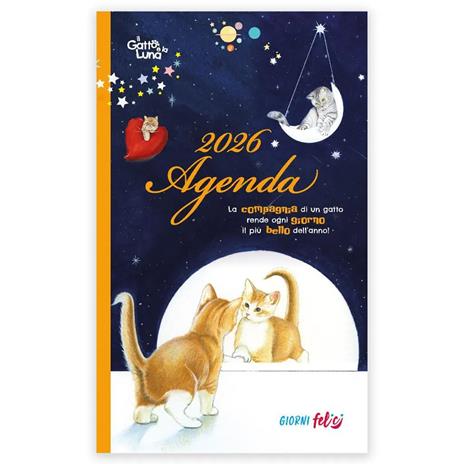 Agenda settimanale 2026. Il gatto e la luna - copertina