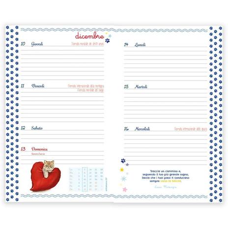 Agenda settimanale 2026. Il gatto e la luna - 3