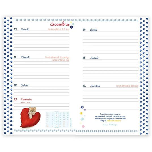 Agenda settimanale 2026. Il gatto e la luna - 3