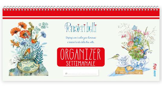 Organizer settimanale. Pensieri belli - copertina