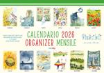 Calendario 2026. Organizer mensile. Pensieri belli