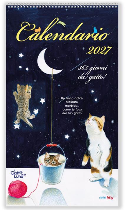 Il gatto e la luna. Calendario 2027 - copertina
