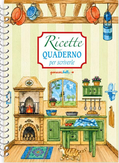 Ricette. Quaderno per scriverle. Cucina. Ediz. a spirale - copertina