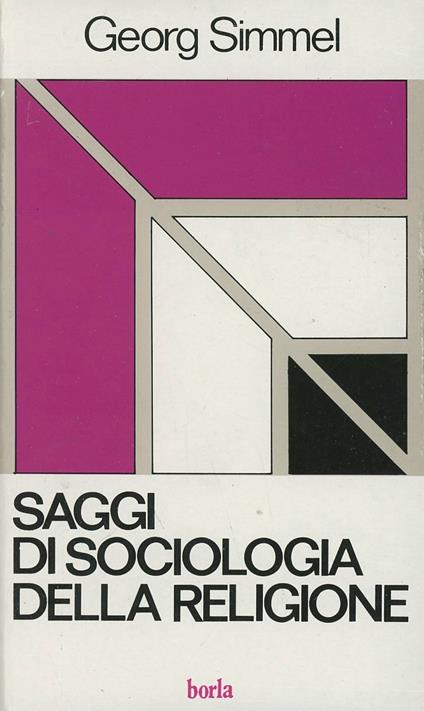 Saggi di sociologia della religione - Georg Simmel - copertina