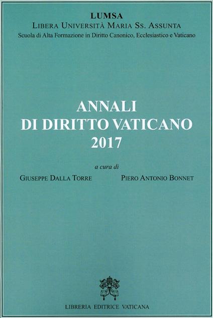 Annali di diritto vaticano (2017) - copertina