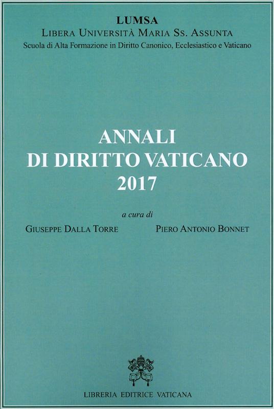 Annali di diritto vaticano (2017) - copertina