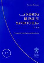 «...A nessuna di esse fu mandato Elia» (Lc 4,25). Un saggio di cristologia profetico-elianica