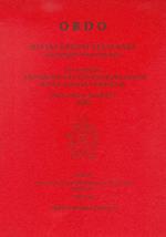 Ordo. Divini officii recitandi sacrique peragendi. Secundum antiquam vel extraordinariam ritus romani formam 2018