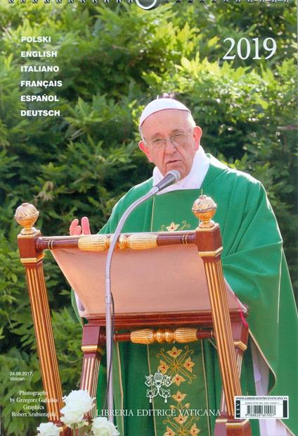 Papa Francesco. Calendario 2019 - copertina