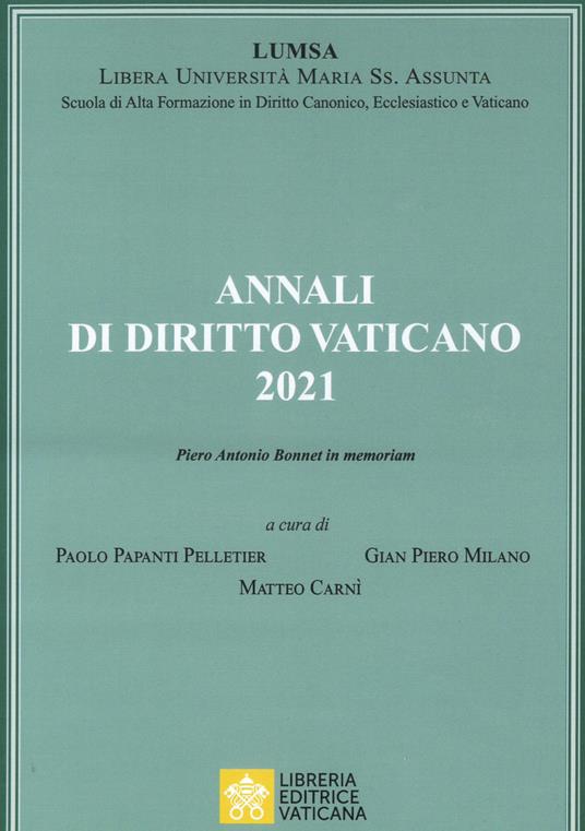 Annali di diritto vaticano (2021) - copertina