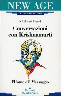 Conversazioni con Krishnamurti - N. Lakshmi Prasad - copertina
