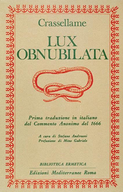 Lux obnubilata - Crassellame - copertina