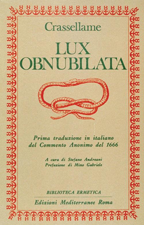Lux obnubilata - Crassellame - copertina